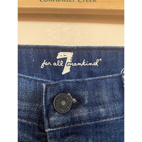 7 For All Mankind Boyfriend Josefinna Studded Jeans 25 Womens - Picture 7 of 9